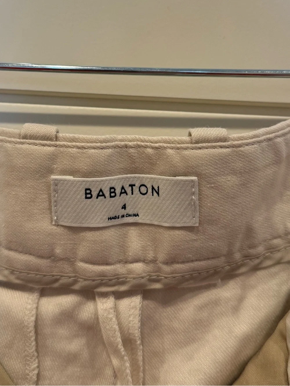 Aritzia Babaton khaki linen blend trouser 4